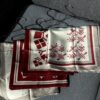 Хустинка УКУ бордова з білими пташками 43*43 см.